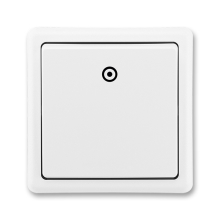 ABB CLASSIC ovládač tlačítkový ř. 1/0 ; jasně.bílá