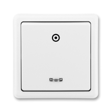 ABB CLASSIC ovládač tlačítkový ř. 1/0So ; jasně.bílá
