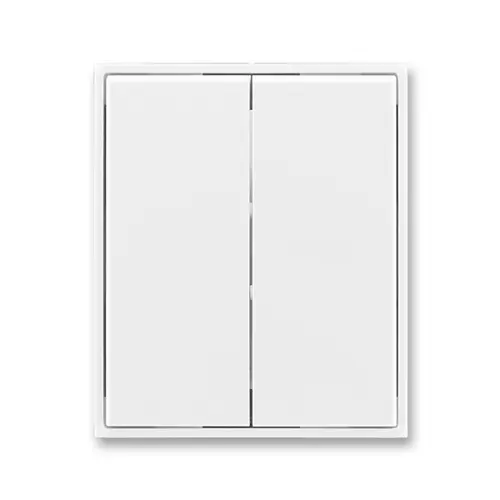 ABB ELEMENT kryt spínače dělený ;bílá/bílá