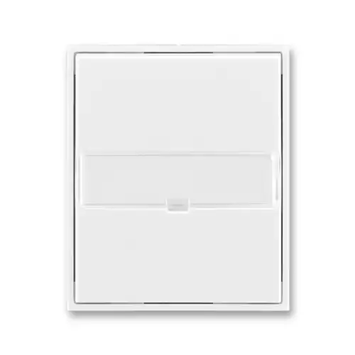 ABB ELEMENT kryt spínače jednoduchý popis.pole ;bílá