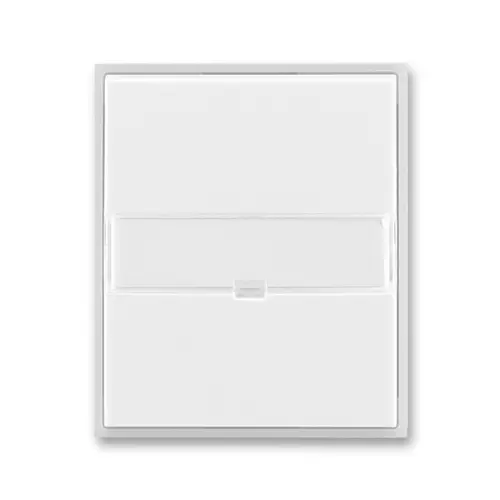ABB ELEMENT kryt spínače jednoduchý popis.pole ;bílá/led.bílá