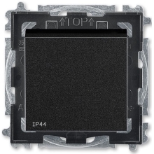 ABB LEVIT ovládač přepínací ř.6/0 IP44 ; onyx/kouř.černá