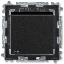 ABB LEVIT ovládač přepínací ř.6/0 IP44 ; onyx/kouř.černá