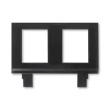 ABB nosná maska 2-násobná na datové konektory ;černá