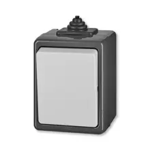 ABB PRAKTIK přepínač křížový ř.7 IP44 ;šedá