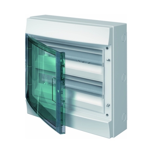 ABB rozvodnice na omítku Mistral65 36mod. IP65 průhledná dvířka světle šedá N/PE