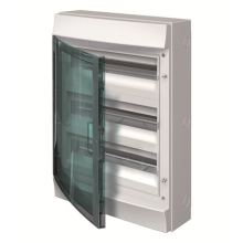 ABB rozvodnice na omítku Mistral65H 54mod. IP65 průhledná dvířka bílá