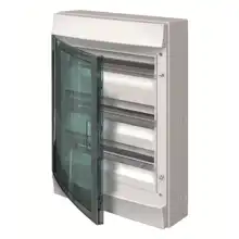 ABB rozvodnice na omítku Mistral65H 54mod. IP65 průhledná dvířka bílá