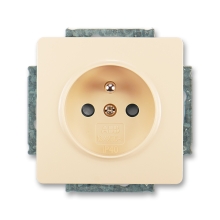 ABB SWING zásuvka 1-násobná 2P+PE clonky ;krémová