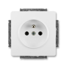 ABB SWING zásuvka 1-násobná 2P+PE ;jasně.bílá