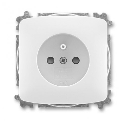 ABB TANGO zásuv. 1-nás. 2P+PE clonky bezšroub. ;bílá