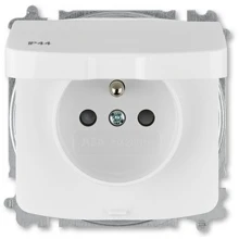 ABB TANGO zásuv. 1-nás. 2P+PE clonky bezšroub. IP44 ;bílá