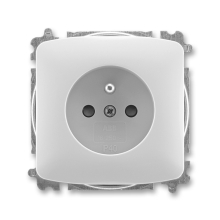 ABB TANGO zásuvka 1-násobná 2P+PE clonky bezšroubová ;šedá