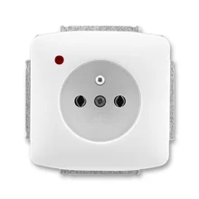 ABB TANGO zásuvka 1-násobná 2P+PE přepěťová.ochrana ;bílá