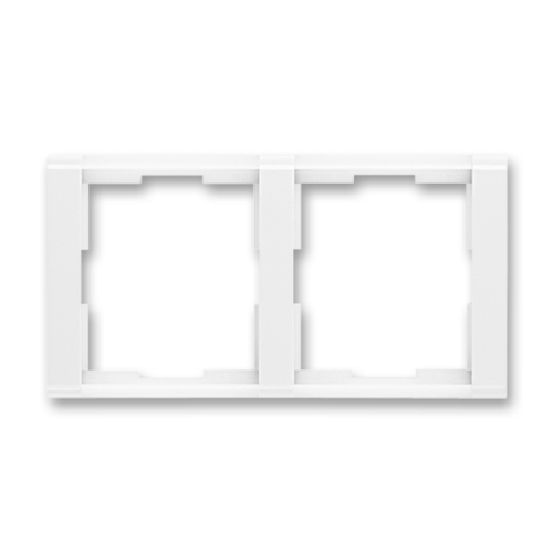 ABB TIME rámeček dvojnásobný vodorovný ;bílá/bílá