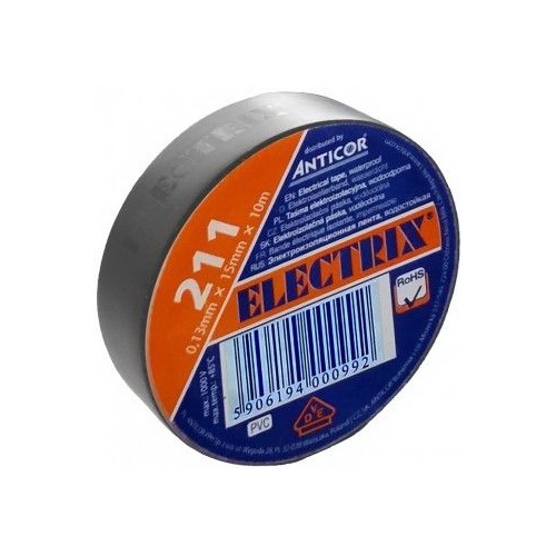 ANTICOR elektroizolační páska PVC 211.Electrix 15x10 ;šedá