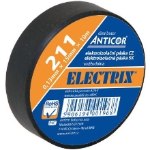 ANTICOR páska elektroizolační PVC 211.Electrix 38x10 ;černá