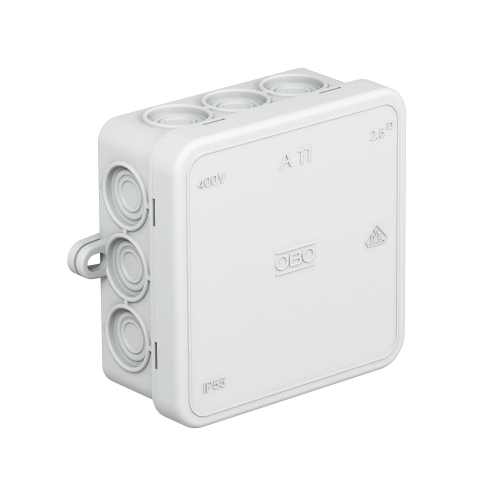 BETTERMANN krabice na omítku A 11 HF RW 85x85x40mm IP55 ;bílá