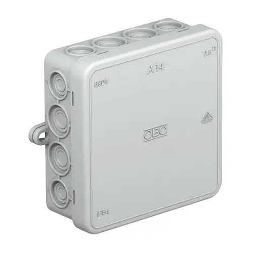 BETTERMANN krabice na omítku A 14 HF RW 100x100x38mm IP55 ;bílá