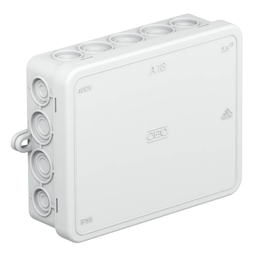 BETTERMANN krabice na omítku A 18 HF RW 125x100x38mm IP55 ;bílá