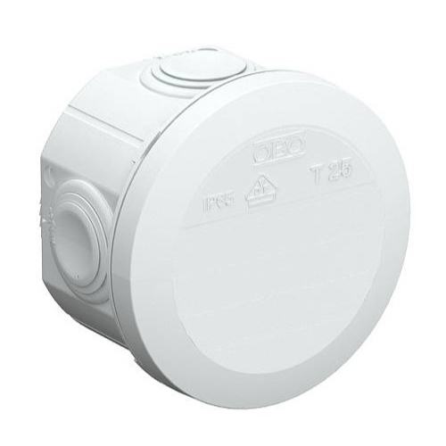 BETTERMANN krabice na omítku T 25 RW O80x51mm IP65 ;bílá