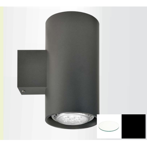 DEOS nástěnné svítidlo N802 2xGU10 PAR16; černá