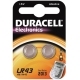 DURACELL baterie alkalická knoflíková LR43/186 ;BL2