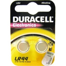 DURACELL baterie alkalická knoflíková LR44/A76 ; BL2