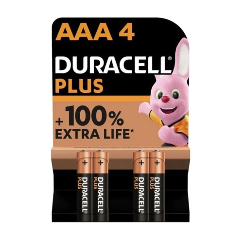 DURACELL baterie alkalická PLUS NEW AAA/LR03/MN2400 ;BL4