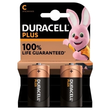 DURACELL baterie alkalická PLUS NEW C/LR14/MN1400 ;BL2