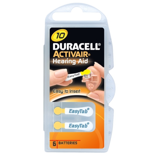 DURACELL baterie do naslouchadel DA 10 Activair 6ks