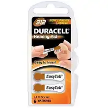 DURACELL baterie do naslouchadel DA 312 Activair 6ks
