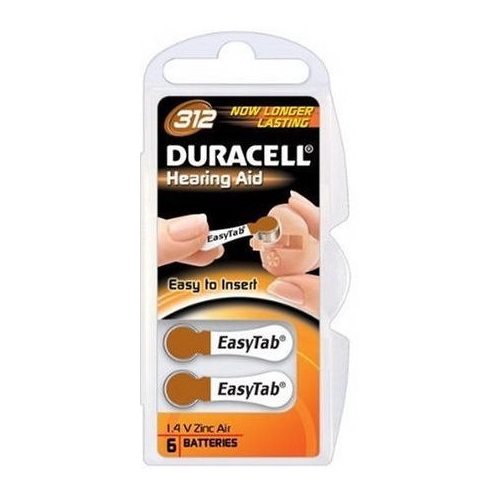 DURACELL baterie do naslouchadel DA 312 Activair 6ks