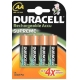 DURACELL baterie nabíjecí STAY.CHARGED 2500mAh AA/HR6 ;BL4