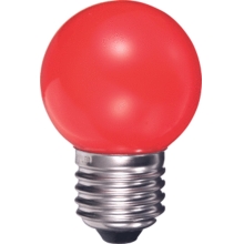 DURALAMP LED kapka Ping Ball P45 0.5W/E27 240V červená