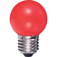 DURALAMP LED kapka Ping Ball P45 0.5W/E27 240V červená