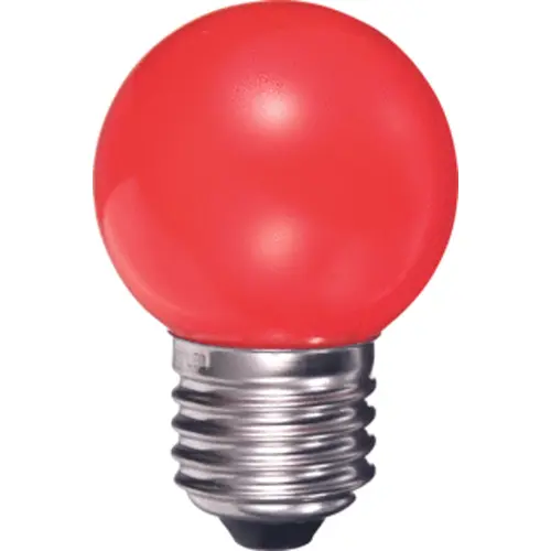 DURALAMP LED kapka Ping Ball P45 0.5W/E27 240V červená