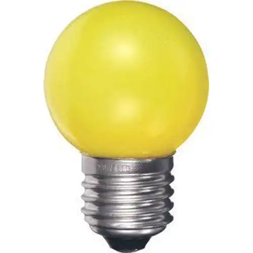 DURALAMP LED kapka Ping Ball P45 0.5W/E27 240V žlutá