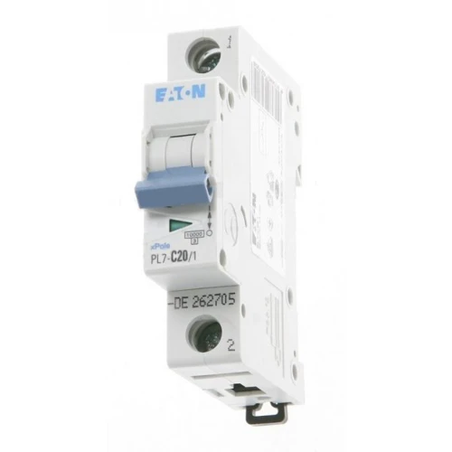 EATON jistič PL7 1-pól. 20A C 10kA