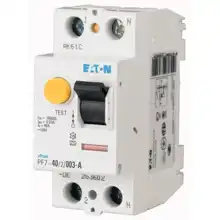 EATON proudový chránič 2-pólový 25A 30mA /263577/ 10kA