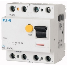 EATON proudový chránič 4-pól 40A 30mA 6kA /286508/