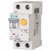 EATON proudový chránič/jistič 1+Npól B 16A 30mA