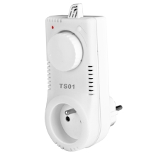 ELEKTROBOCK tepelná spínací zásuvka TS01 s analog. ovládáním a aut. útlumem