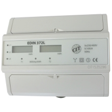 ELEMAN elektroměr 3-faz 2tarif EDIN 372L 5-100A 2-tarif LCD displ 7modulo