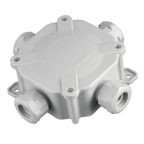 ELEMAN krabice na omítku ACIDUR 4mm 5-svorek IP67 6455-11P/2 ;šedá