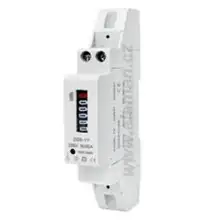 ELEMAN mechanický elektroměr mechanický 1MOD, 1 fázový 45A, přímé měření na DIN