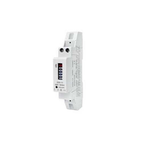 ELEMAN mechanický elektroměr mechanický 1MOD, 1 fázový 45A, přímé měření na DIN