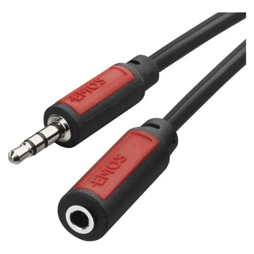 EMOS audio kabel JACK ST/M3.5mm-JACK ST/F3.5mm 2.5m Kód:SM5102