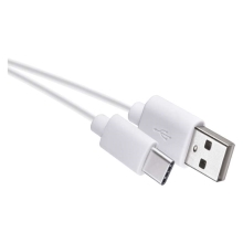 EMOS kabel USB 2.0 A/M - USB C/M 0.2m bílý Kód: SM7024W