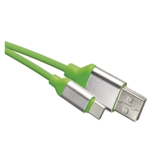 EMOS kabel USB 2.0 A/M - USB C/M 1m zeleny Kód:SM7025G